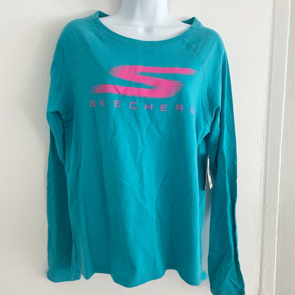 NWT Sketchers Performance Blue Lightweight Sweatshirt Size L